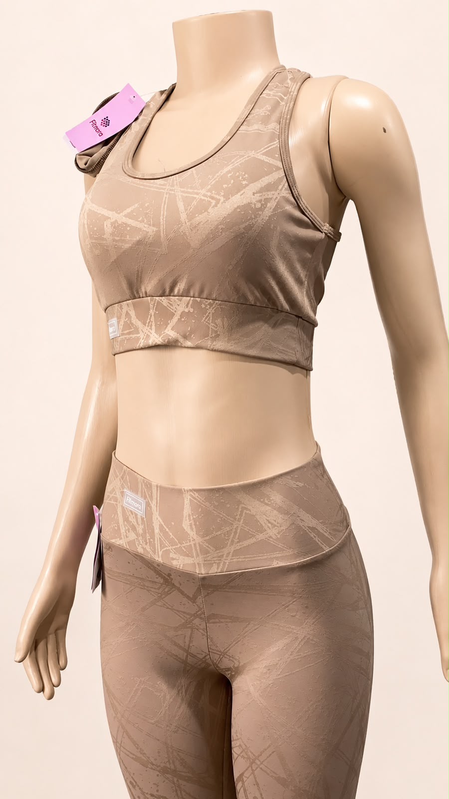 Conjunto Areia da Fitmora na cor Areia