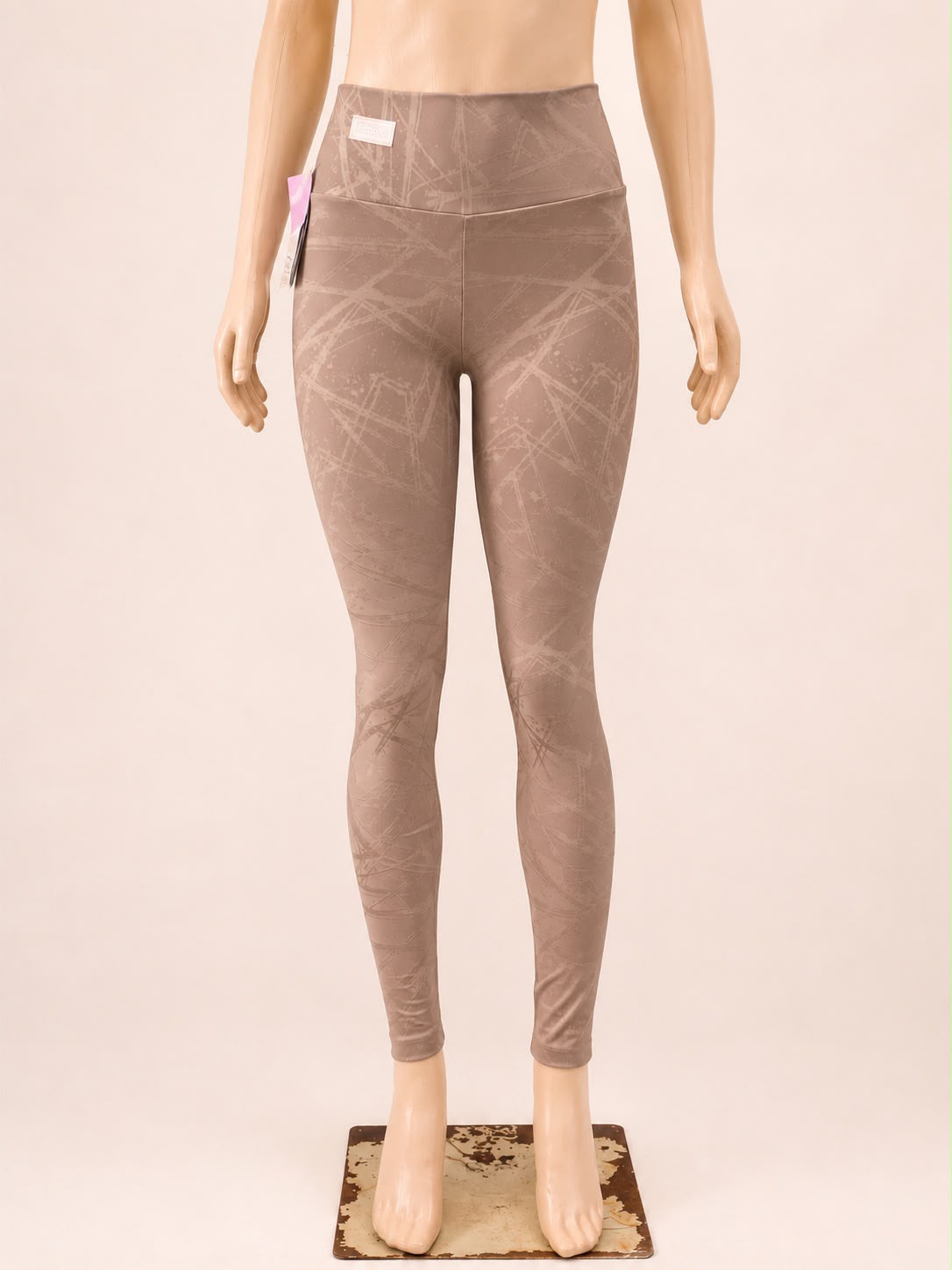Legging Cintura Alta da Fitmora na cor Areia